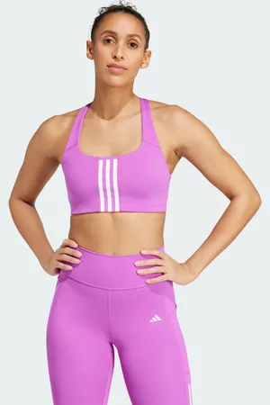 adidas Powerimpact Training Medium-Support 3-Streifen Sport-BH