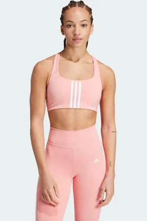 adidas Powerimpact Training Medium-Support 3-Streifen Sport-BH