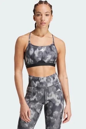adidas Aeroreact Training Essentials Light-Support Allover Print Flower Sport-BH