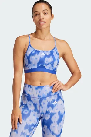 adidas Aeroreact Training Essentials Light-Support Allover Print Flower Sport-BH