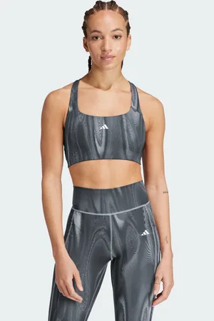 adidas Powerimpact Training Medium-Support 3-Streifen Sport-BH