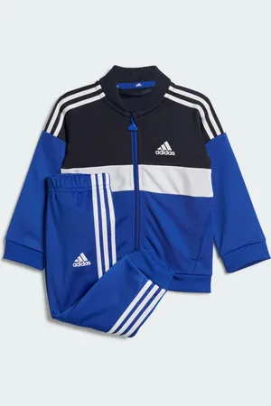adidas Tiberio 3-Streifen Colorblock Shiny Kids Trainingsanzug