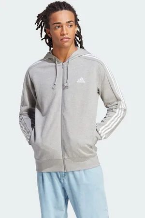 adidas Essentials French Terry 3-Streifen Kapuzenjacke