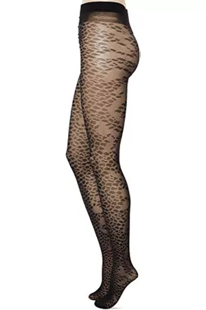 Hudson Damen Strumpfhosen - KUNERT Damen Animal SH Strumpfhose, 40 DEN, Schwarz (Black 0005), 36/38