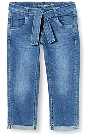 Marc O’ Polo Mädchen Cropped Jeans - Mädchen Jeanshose Jeans, Blau (Light Blue Denim|Blue 0014), (Herstellergröße: 176)