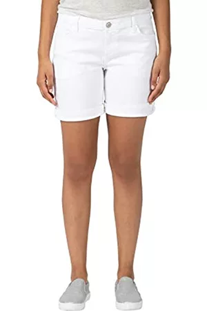 Timezone Damen Shorts - Damen Regular Alexatz Shorts, Weiß (Pure White 0100), W30(Herstellergröße:30)