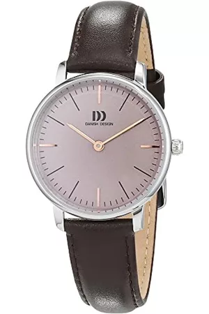 Danish Design Damen Analog Quarz Uhr mit Leder Armband 3324604