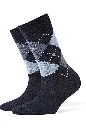 Burlington Damen Socken & Strümpfe - Damen Socken Whitby W SO Weich und Warm gemustert 1 Paar, Blau (Marine 6120), 36-41