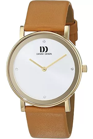 Danish Design Damen Uhren mit Lederarmband - Damen-Armbanduhr Analog Quarz Leder 3320209