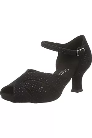 Diamant Damen Pumps - Damen Tanzschuhe 011-064-156 Standard & Latein, Schwarz (Schwarz), 35 1/3 EU (3 UK)