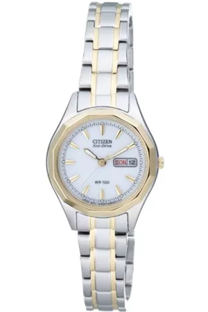 Citizen Damen Damen Analog Quarz Uhr mit Edelstahl beschichted Armband EW3144-51AE