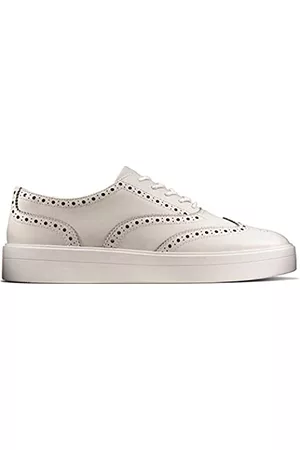 Clarks Mädchen Hero Brogue. Brogues, (White Leather White Leather)