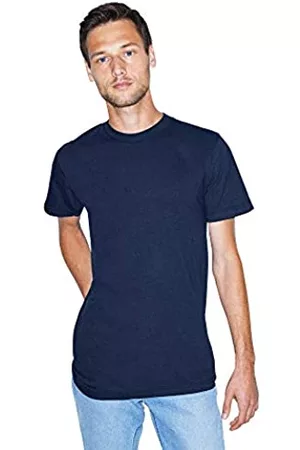 American Apparel T-Shirts - Unisex-Erwachsene Fine Jersey Crewneck Short Sleeve, 2-Pack T-Shirt, Navy, XX-Large