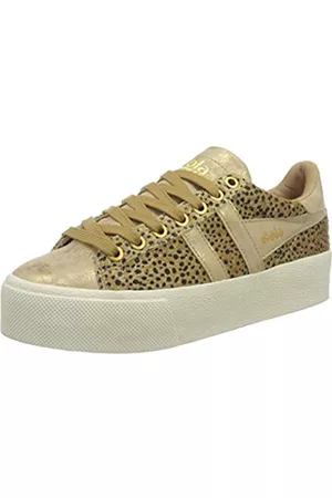 Gola Damen Sneakers - Damen Orchid Platform Savanna Sneaker, Tan/Gold, 36 EU