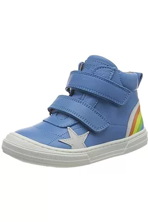 Bisgaard Sneakers - Unisex Kinder Rainbow Sneaker, Sky Blue, 23 EU