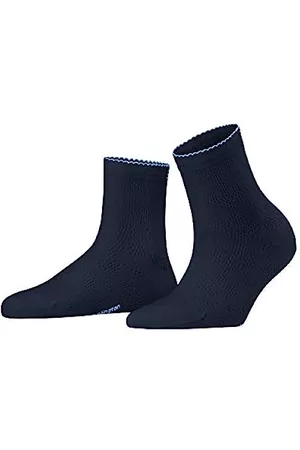 Burlington Damen Socken & Strümpfe - Chelsea Damen Kurzsocken mit Ajour-Muster marine (6120), 36-41