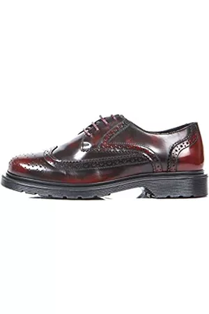 Bronx Damen Halbschuhe - Damen Rifka Brogues, Rot (Bordeaux 34), 36 EU