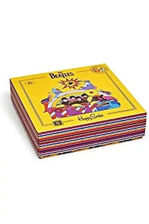 Happy Socks Socken & Strümpfe - Unisex The Beatles Limited Edition Yellow Submarine EP Collector's Box (3 Pair)
