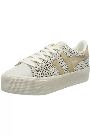 Gola Damen Sneakers - Damen Orchid Platform Savanna Sneaker, Off White/Gold, 40 EU
