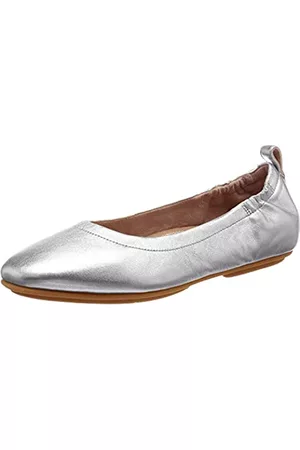 FitFlop Damen Allegro Q74 Geschlossene Ballerinas, (Silver 011)