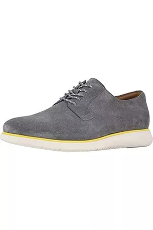 Florsheim Herren Fuel 5-Eye Plain Toe Oxford, Graue Wildleder-Sohle