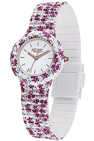 HIP HOP Damen Analog Quarz Uhr mit Silikon Armband HWU0995