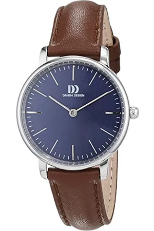 Danish Design Damen Analog Quarz Uhr mit Leder Armband 3324602
