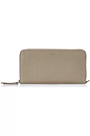 Bree Damen Taschen - Damen Nea 161, Stone Grained, Long Purse S20 Geldbörse Grau (Stone)