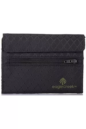 Eagle Creek Taschen - Unisex-Erwachsene RFID International Tri-fold Wallet, Jet Black Geldbörse, Einheitsgröße