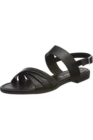 Marco Tozzi Damen Sandalen - Damen 2-2-28156-36 Sandale, Black, 38 EU