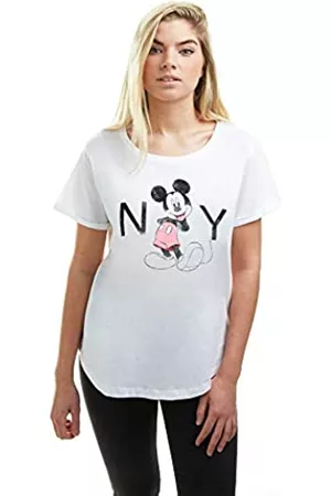 Disney Damen Shirts - Damen New York T-Shirt, weiß, Small