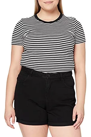 VERO MODA Damen Shorts - NOS Damen Shorts VMNINETEEN HR Loose Mix NOOS, Schwarz (Black), W(Herstellergröße: S)