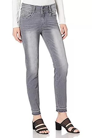 Timezone Damen Slim Jeans - Damen Slim Enyatz Womenshape Jeans, Rock Grey Wash, 29W EU