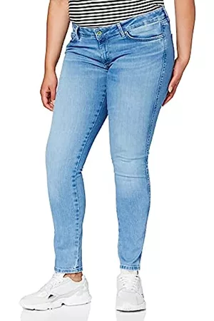 Pepe Jeans Damen Cropped Jeans - Damen Jeans Pixie Stitch, 000 Denim, 31W