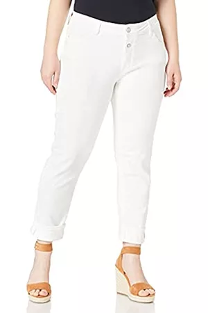 Timezone Damen Capris - Damen Slim Nalitz 7/8 Hose, Pure White, 28W EU