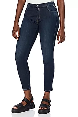 Replay Damen Cropped Jeans - Damen Stella Jeans, Medium Blue 601-7, 29W / 30L