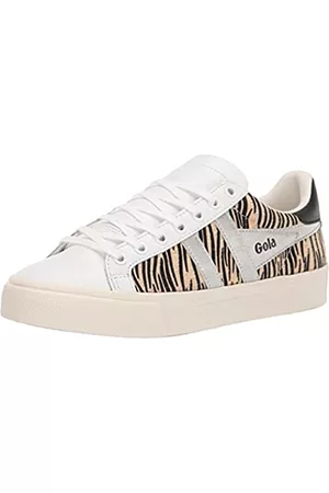 Gola Damen Orchid II Africa Sneaker, White/Zebra/Silver