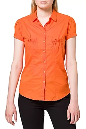 Mexx Damen Tuniken - Damen Hemd, Orange (Dragon Fire 161460), Large (Herstellergröße: L)