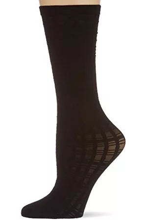 Hudson Damen Socken & Strümpfe - Damen Rectangle Socken, Black 0005, 39/42