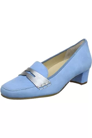 Hassia Damen Halbschuhe - Verona, Weite H 5-303642-34770, Damen Slipper, Blau (jeans/altsilber 3477), EU 38.5 (UK 5.5)