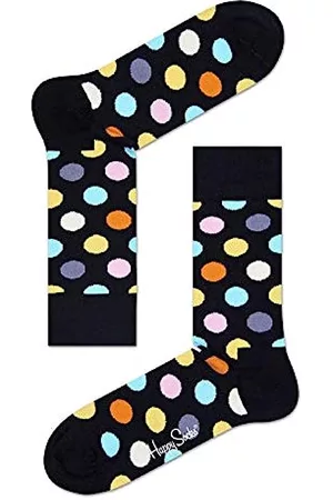 Happy Socks Damen Socken & Strümpfe - Damen Big Dot Socken, Schwarz (Multi Schwarz 099), 36-40 EU