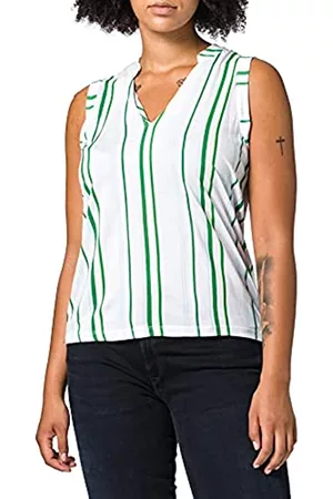 Mexx Damen Tuniken - Damen Bluse, Mehrfarbig (Multicolor Striped W/Green Lake 318302), X-Small (Herstellergröße: XS)