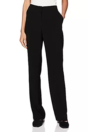 Daniel Hechter Damen Hosen & Jeans - Damen Straight Pants Hose, Schwarz (Black 990), W(Herstellergröße: 38)