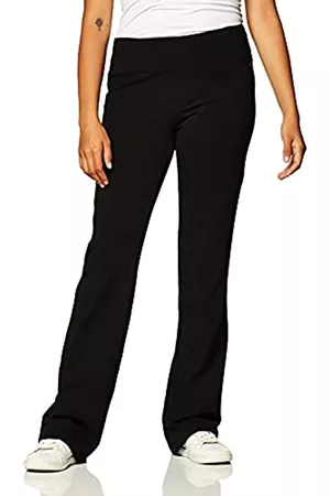 Jockey Damen Sportmode - Damen Schmale Bootleg Yoga Hose, Schwarz, L EU