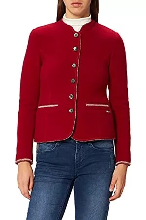 Giesswein Damen Trachtenstrickjacken - Damen Agnes Trachtenjacke, Trachtenrot, 34 EU