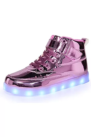 Voovix Unisex LED Schuhe Leuchtschuhe High Top für Damen Herren