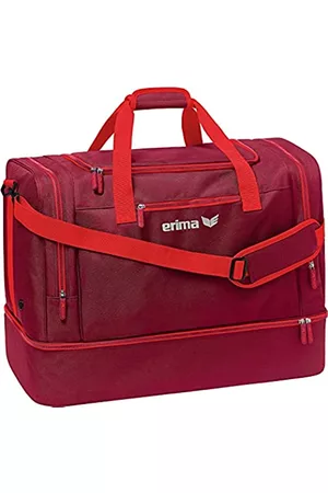 Erima Sporttaschen - Sporttasche mit Bodenfach Squad Bordeaux/Rot L