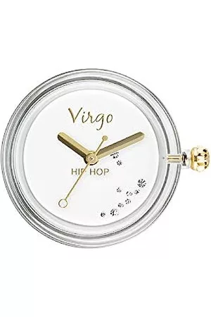Hip Damen Uhren - Starlight Damen Uhr Plastik Weiß Virgo mit Steinen besetzt, Durchmesser: 32 mm, Wasserdichtigkeit: 3 Bar, HC0171