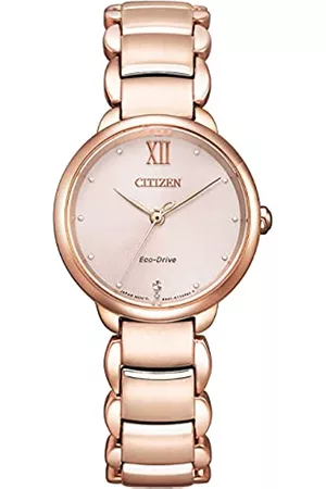 Citizen Damen Damen Analog Quarz Uhr mit Edelstahl Armband EM0922-81X