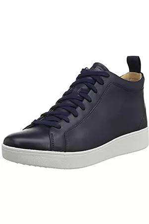 FitFlop Damen Rally EK8 High Top Leather Sneaker, Midnight Navy (Marineblau)
